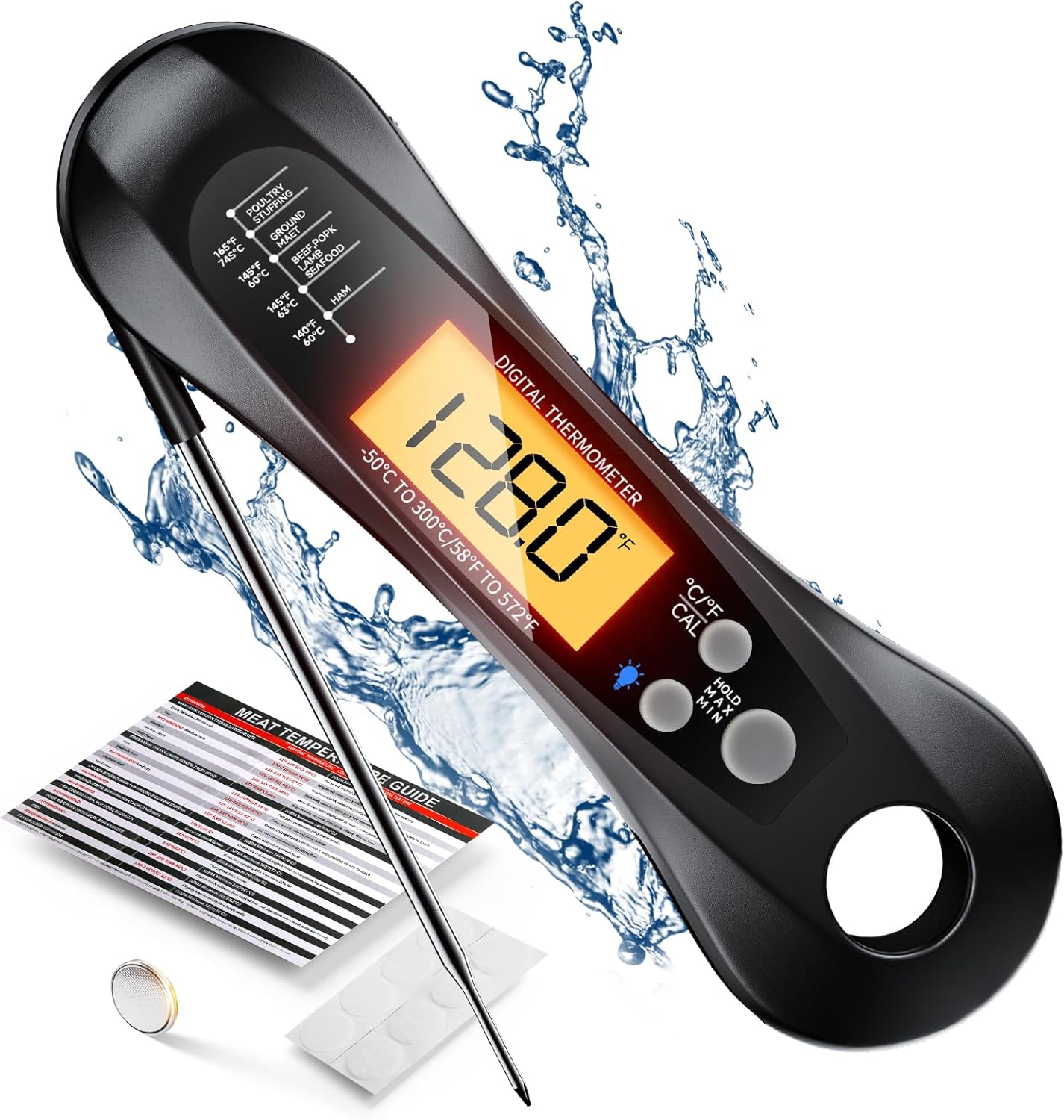 Digital Thermometer Probe - Digital Instant Read Meat Thermometer with