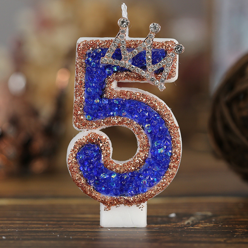 Blue Birthday Numbers Candles  - Candle Supplies Luxury review and price