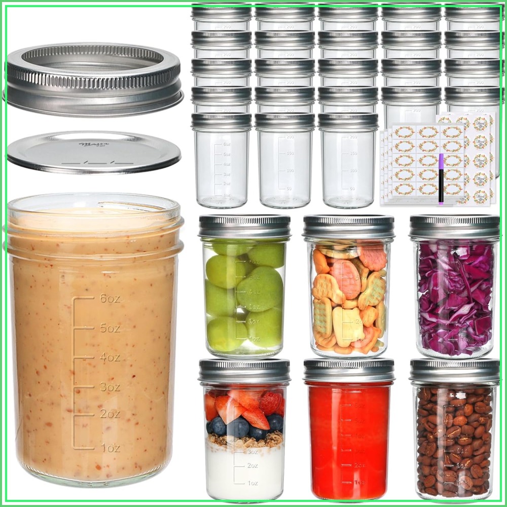 30 Pack 8 oz Mason Jars with L - Mason Jar 8Oz review and price