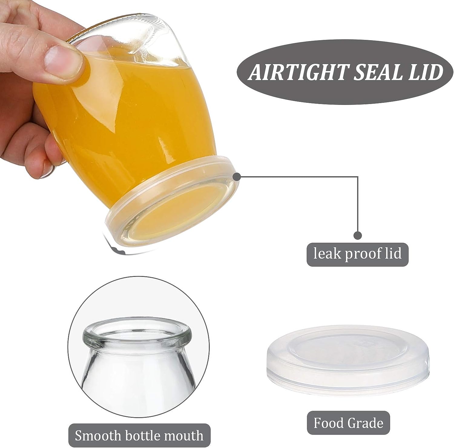 4oz Clear Glass Jars With PE L - Mason Jar 8Oz review and price
