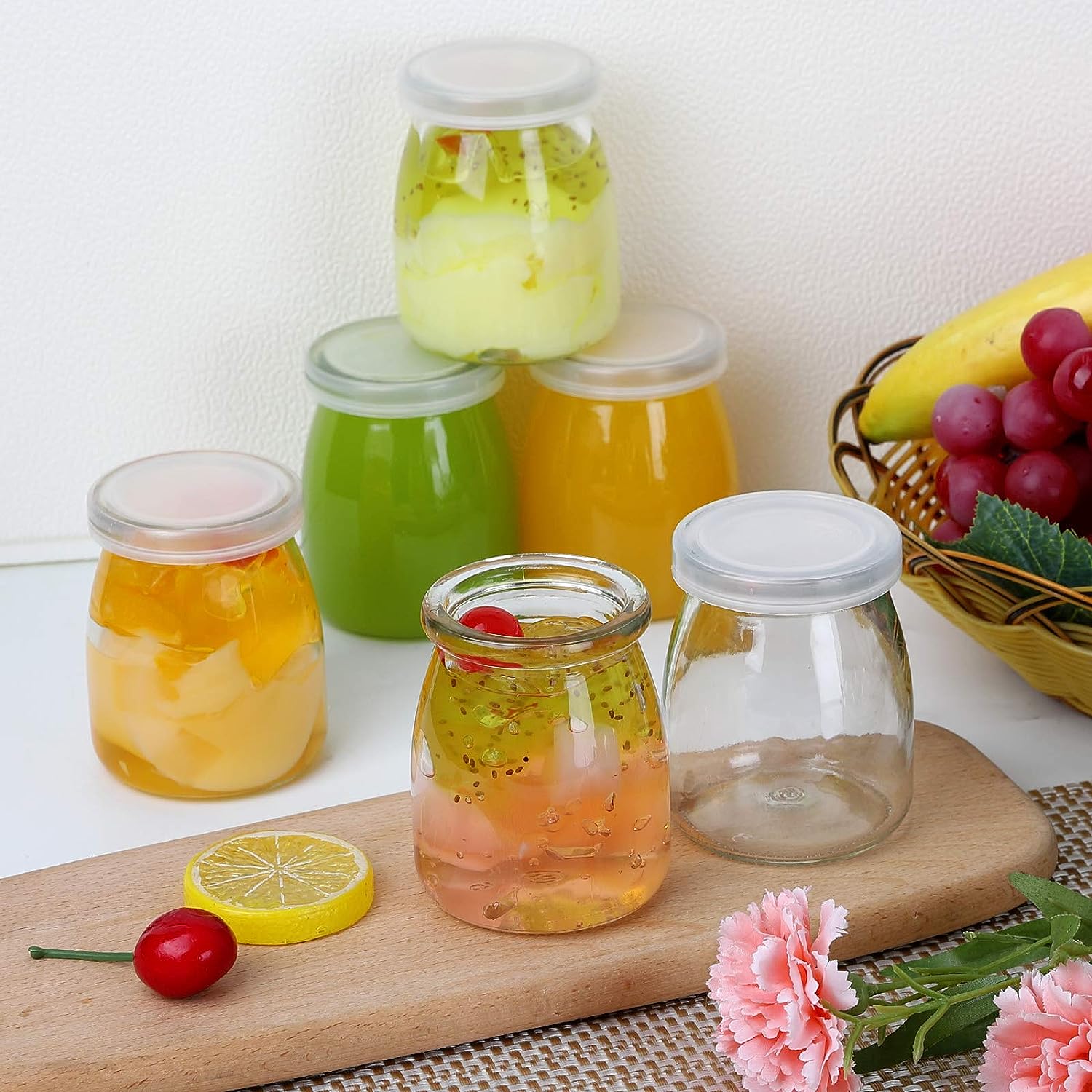 4oz Clear Glass Jars With PE L - Mason Jar 8Oz review and price