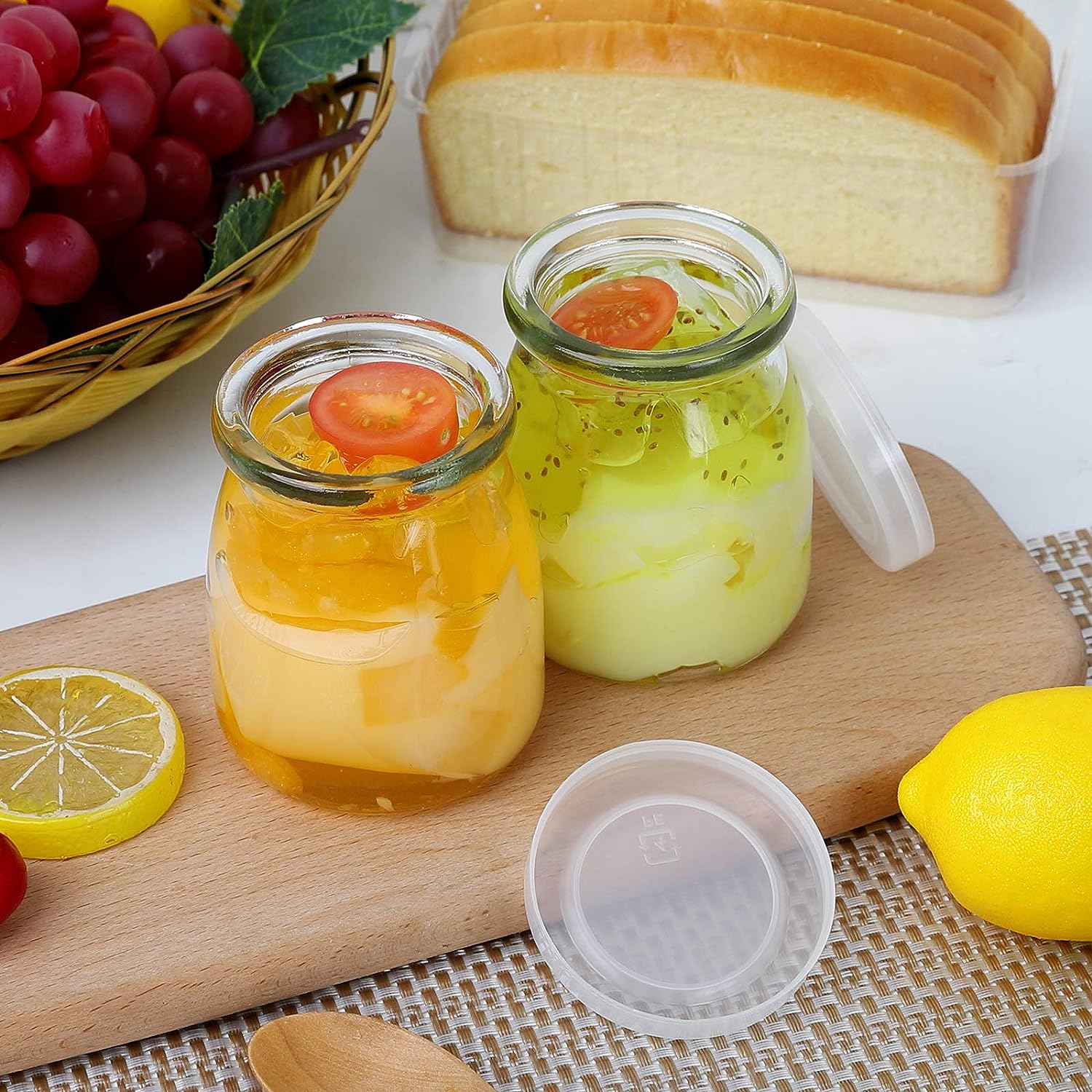 4oz Clear Glass Jars With PE L - Mason Jar 8Oz review and price