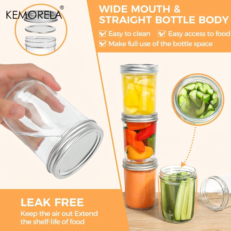 KEMORELA 4PCS Mason Jars 350ML - Mason Jar 8Oz review and price