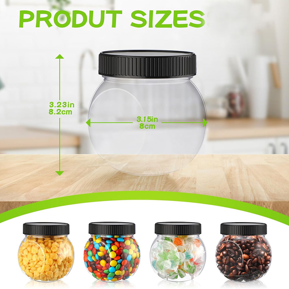 Plastic Candy Jars with Lids S - Mason Jar 8Oz review and price