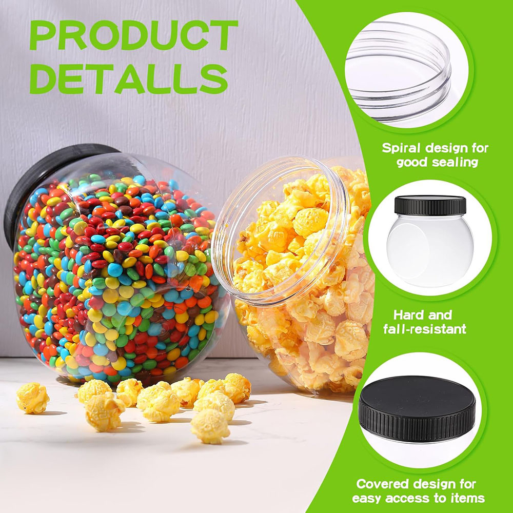 Plastic Candy Jars with Lids S - Mason Jar 8Oz review and price