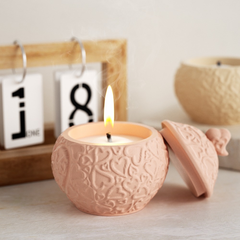Floral Embossed Storage Box wi - Candle Vessel Supplies review and price