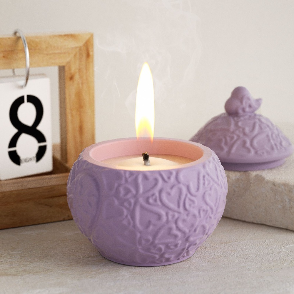 Floral Embossed Storage Box wi - Candle Vessel Supplies review and price