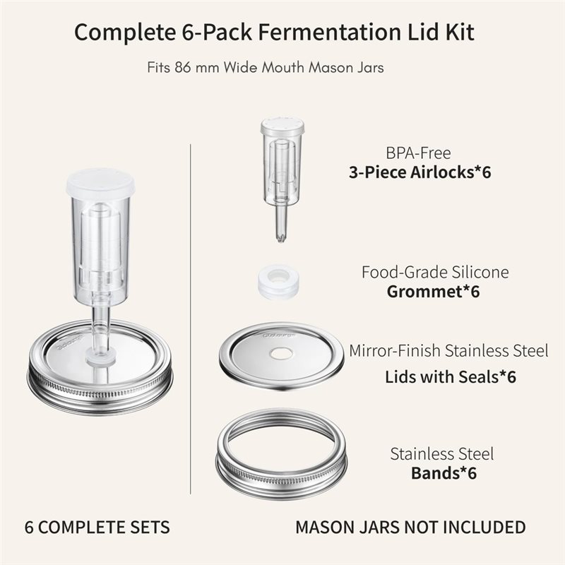 DTEW-Fermentation Lids For 8 T - Mason Jar 8Oz review and price